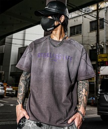DIVINER（ディヴァイナー）の「Shoulder Switching TEE(ダークラベンダー)（Tシャツ/カットソー）」