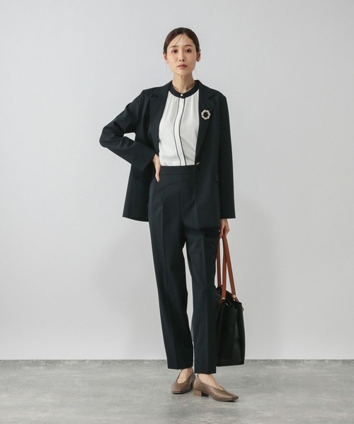 GLOBAL WORK（グローバルワーク）の「キレイつづく配色ブラウス/581008（シャツ/ブラウス・レディース・ベージュ系その他/ホワイト系その他5/ピンク系8・SMALL/MEDIUM/LARGE/X-LARGE）」の19枚目の写真