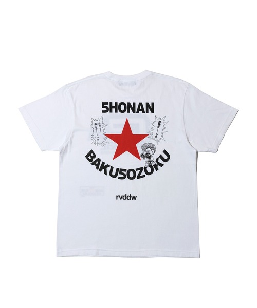 reversal.dogi.design.works(リバーサル・ドーギ・デザイン・ワークス)の「<reversal/リバーサル>湘南爆走族×rvddw ITEEZO TEE(Tシャツ/カットソー・メンズ・ホワイト/ブラック・XX-LARGE/LARGE/MEDIUM/X-LARGE)」の1枚目の写真