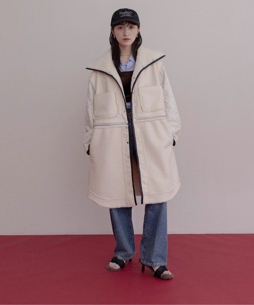 リバーシブル ムートン4WAYコート Eimee Law│Eimee Law & LHELBIE