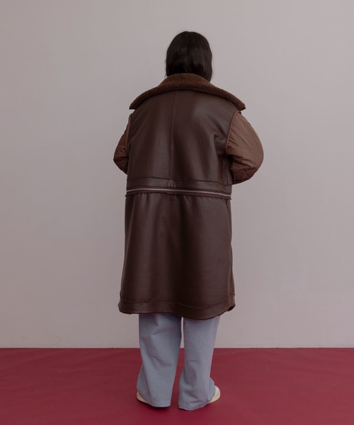 リバーシブル ムートン4WAYコート（ムートンコート）｜Eimee Law