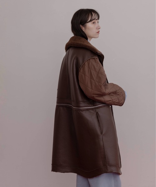 リバーシブル ムートン4WAYコート（ムートンコート）｜Eimee Law