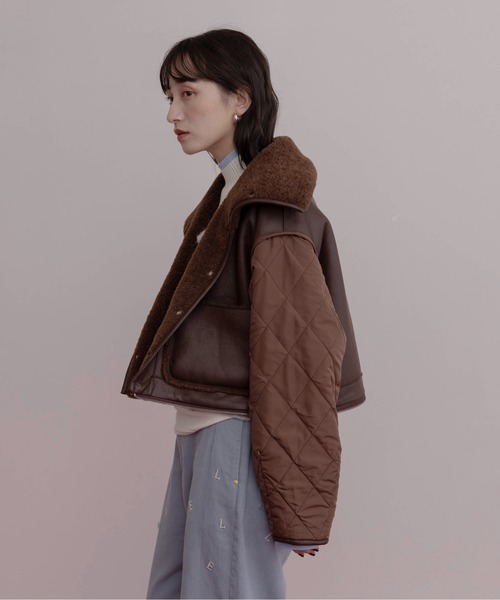 eimy istoire リバーシブルムートンコート リバーシブルフェイク