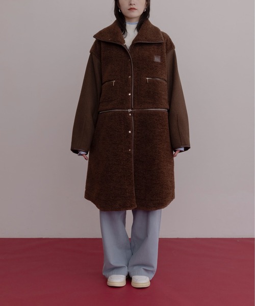 リバーシブル ムートン4WAYコート（ムートンコート）｜Eimee Law