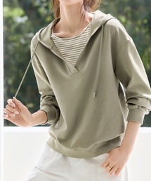 ONEP STAR（ワンピスター）の「Vネック風切り替えパーカー（パーカー）」