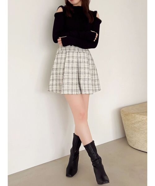 17AW♡エコファースリーブニット オープンエコファースリーブニットトップス（ニット/セーター