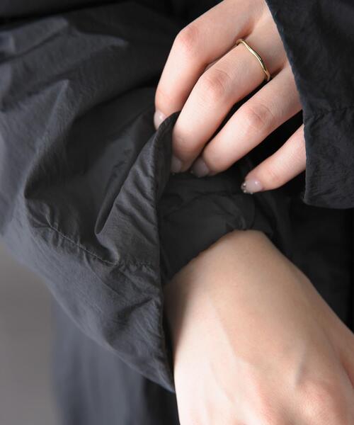 FORK&SPOON（フォークアンドスプーン）の「FORK&SPOON　SORONAノーカラーコート（その他アウター・レディース・カーキ/ブラック・1）」の8枚目の写真