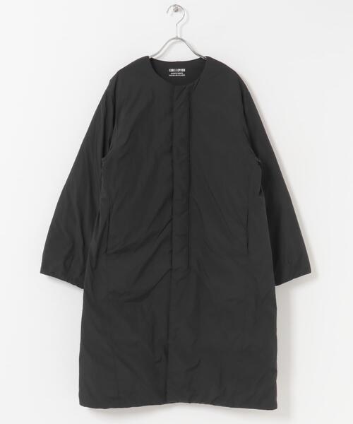 FORK&SPOON（フォークアンドスプーン）の「FORK&SPOON　SORONAノーカラーコート（その他アウター・レディース・カーキ/ブラック・1）」の9枚目の写真