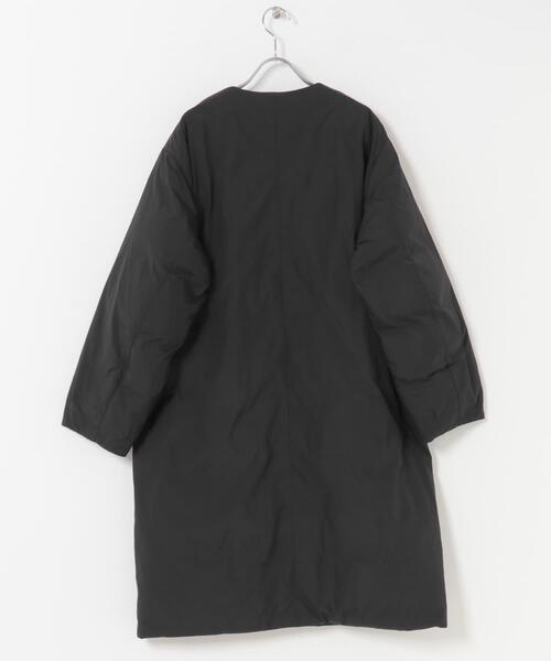 FORK&SPOON（フォークアンドスプーン）の「FORK&SPOON　SORONAノーカラーコート（その他アウター・レディース・カーキ/ブラック・1）」の12枚目の写真
