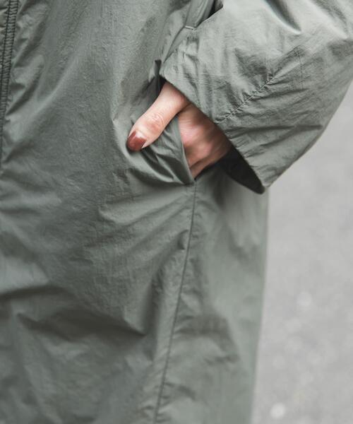 FORK&SPOON（フォークアンドスプーン）の「FORK&SPOON　SORONAノーカラーコート（その他アウター・レディース・カーキ/ブラック・1）」の22枚目の写真
