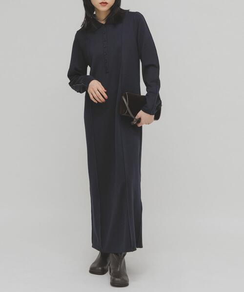 KBF（ケイビーエフ）の「ペンシルカットワンピース（ワンピース・レディース・ベージュ/ネイビー・ONE）」の13枚目の写真