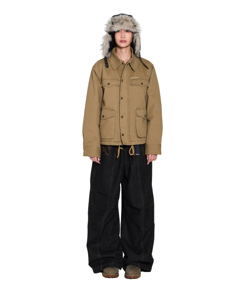AAKAM（アーカム）の「4-Pocket Collar Work Jacket (Beige)（その他アウター・レディース・その他・1/2）」の11枚目の写真
