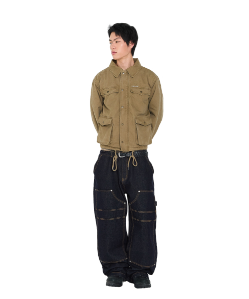 AAKAM（アーカム）の「4-Pocket Collar Work Jacket (Beige)（その他アウター・レディース・その他・1/2）」の9枚目の写真