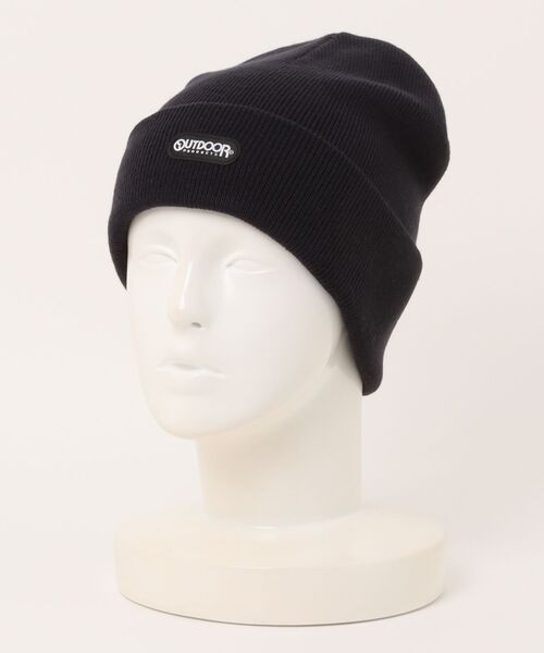 OUTDOOR PRODUCTS(アウトドアプロダクツ)の「【OUTDOOR PRODUCTS】492-007A ダブルワッチ(ニットキャップ/ビーニー・メンズ・ネイビー/ブラック・FREE)」の1枚目の写真
