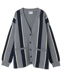 SOFFITTO（ソフィット）の「ストライプジャガードカーディガン（カーディガン/ボレロ）」