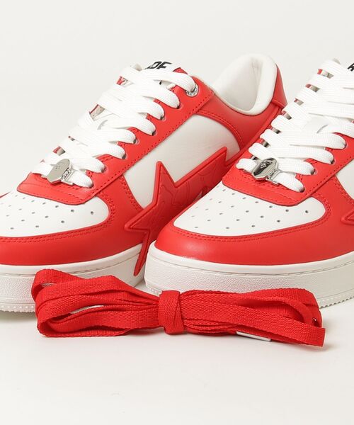 A BATHING APE(アベイシングエイプ)の「BAPE STA OS #2(スニーカー・メンズ・ブラック/レッド/ホワイト・11/12/8.5/9/9.5/13/8/7/10)」の6枚目の写真