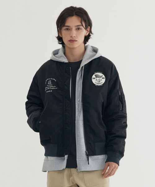 COVERNAT(カバーナット)の「MA-1ジャケット ブラック(その他アウター・メンズ・その他・MEDIUM/X-LARGE/LARGE/SMALL)」の1枚目の写真