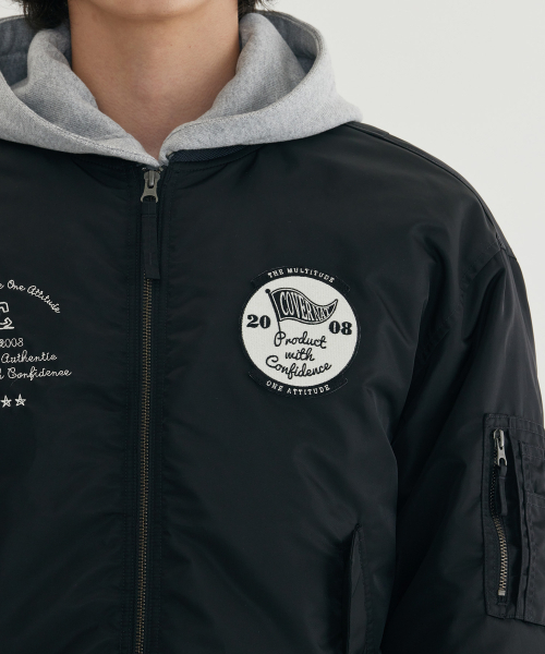 COVERNAT(カバーナット)の「MA-1ジャケット ブラック(その他アウター・メンズ・その他・MEDIUM/X-LARGE/LARGE/SMALL)」の8枚目の写真