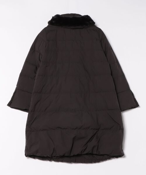 STRAWBERRY-FIELDS（ストロベリーフィールズ）の「スムースタフタ_フェイクファー衿ダウンコート（ダウンジャケット/コート・レディース・ブラック/ベージュ・2）」の19枚目の写真