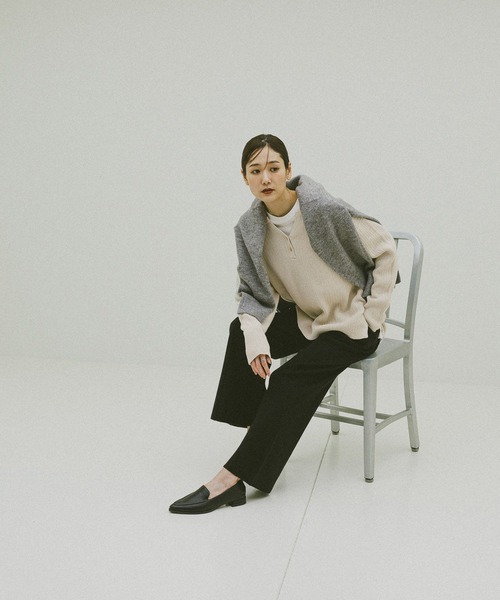 GLOBAL WORK（グローバルワーク）の「フワフワHugmeフレアパンツ/597985（その他パンツ・レディース・ダークブラウン/ブラック/チャコールグレー・MEDIUM/LARGE）」の8枚目の写真