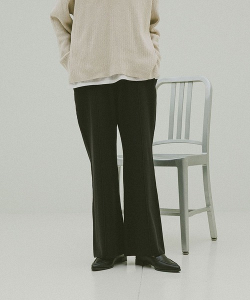 GLOBAL WORK（グローバルワーク）の「フワフワHugmeフレアパンツ/597985（その他パンツ・レディース・ダークブラウン/ブラック/チャコールグレー・MEDIUM/LARGE）」の6枚目の写真