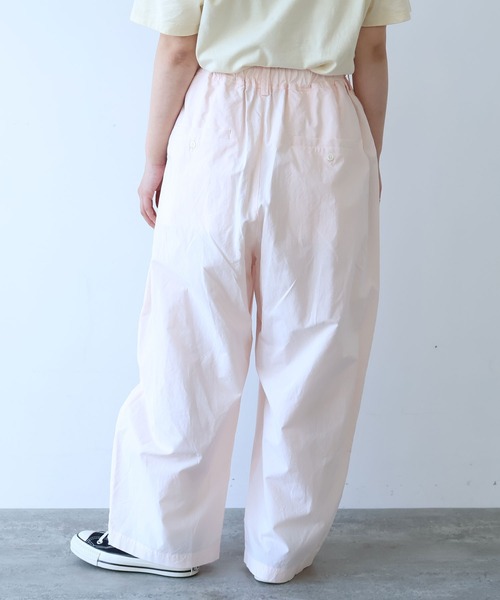 bulle de savon（ビュルデサボン）の「コットン/キュプラ 高密度ブロード パンツ（その他パンツ・レディース・アイボリー/ピンク/チャコールグレー・FREE）」の21枚目の写真