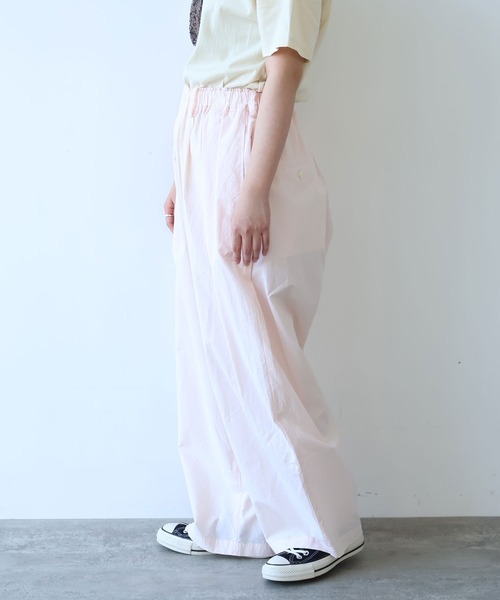 bulle de savon（ビュルデサボン）の「コットン/キュプラ 高密度ブロード パンツ（その他パンツ・レディース・アイボリー/ピンク/チャコールグレー・FREE）」の22枚目の写真