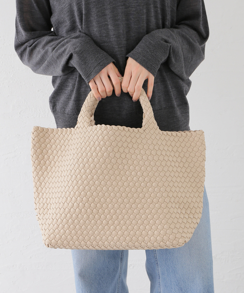 IENA（イエナ）の「NAGHEDI/ナゲディ St Barths Medium tote トートバッグ SN03013LD（トートバッグ・レディース・アイボリー/ブラック・FREE）」の2枚目の写真