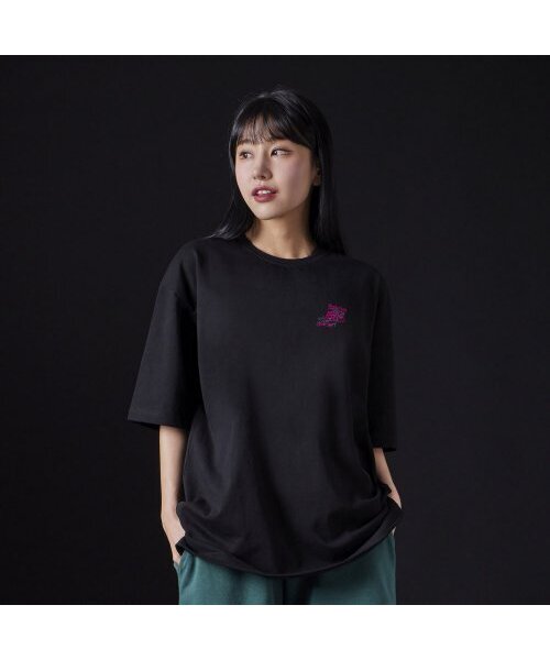 ASTRAL PROJECTION（アストラルプロジェクション）の「[オーバーサイズ]グラフィティ13番手綿ラウンドネック半袖Tシャツ_ブラック（Tシャツ/カットソー・メンズ・その他・X-LARGE/LARGE/MEDIUM）」の4枚目の写真