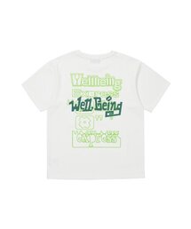 Layered Logo Half Sleeve White