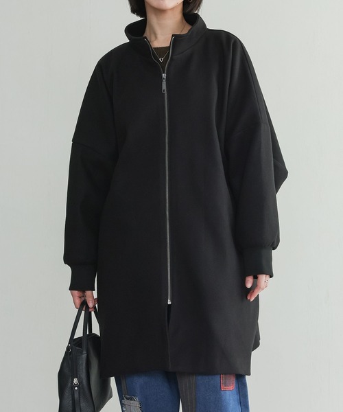 n'OrLABEL(ノアールレーベル)の「『ドルマンスリーブコート』(その他アウター・レディース・チャコールグレー/ブラック・FREE)」の2枚目の写真