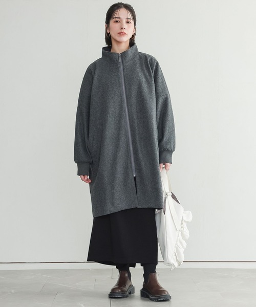 n'OrLABEL(ノアールレーベル)の「『ドルマンスリーブコート』(その他アウター・レディース・チャコールグレー/ブラック・FREE)」の5枚目の写真