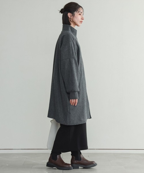 n'OrLABEL(ノアールレーベル)の「『ドルマンスリーブコート』(その他アウター・レディース・チャコールグレー/ブラック・FREE)」の7枚目の写真