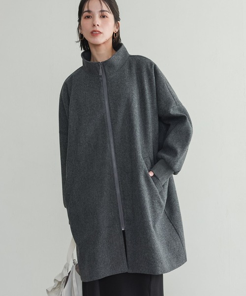 n'OrLABEL(ノアールレーベル)の「『ドルマンスリーブコート』(その他アウター・レディース・チャコールグレー/ブラック・FREE)」の4枚目の写真