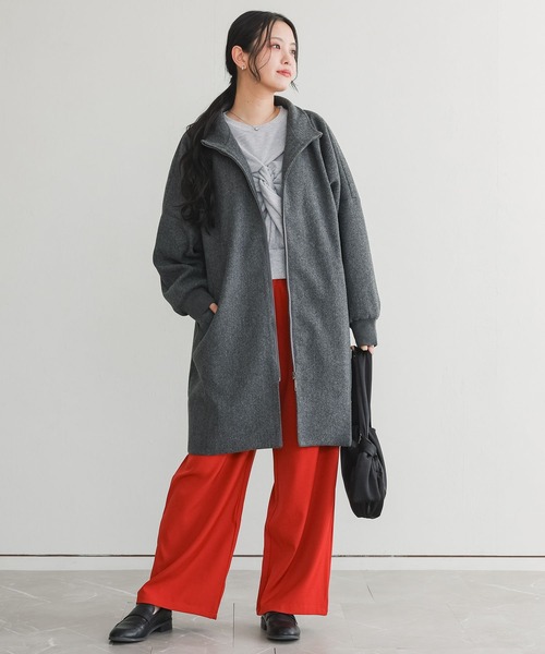 n'OrLABEL(ノアールレーベル)の「『ドルマンスリーブコート』(その他アウター・レディース・チャコールグレー/ブラック・FREE)」の8枚目の写真