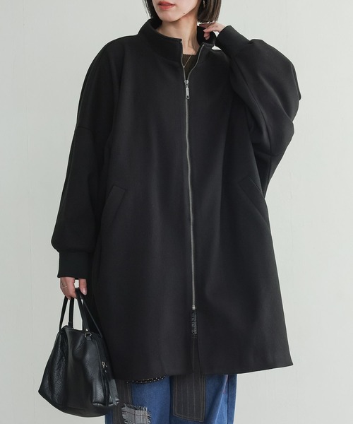 n'OrLABEL(ノアールレーベル)の「『ドルマンスリーブコート』(その他アウター・レディース・チャコールグレー/ブラック・FREE)」の15枚目の写真