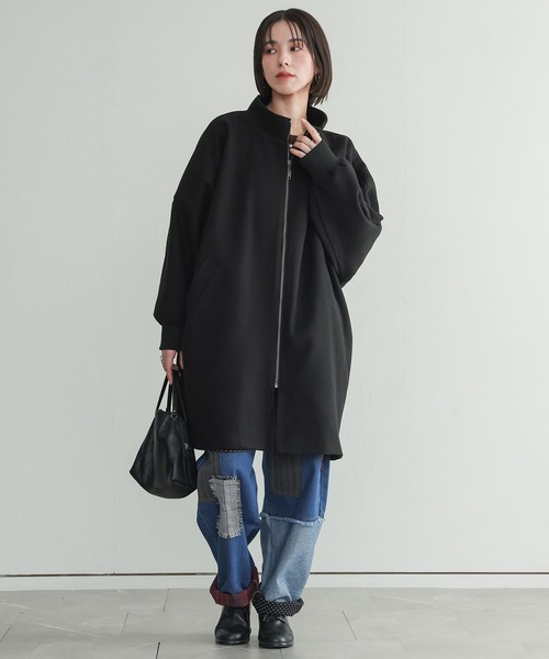 n'OrLABEL(ノアールレーベル)の「『ドルマンスリーブコート』(その他アウター・レディース・チャコールグレー/ブラック・FREE)」の19枚目の写真