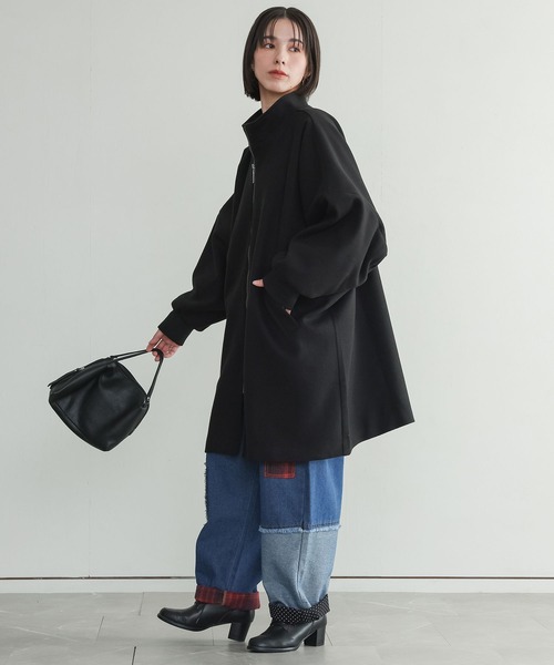 n'OrLABEL(ノアールレーベル)の「『ドルマンスリーブコート』(その他アウター・レディース・チャコールグレー/ブラック・FREE)」の21枚目の写真