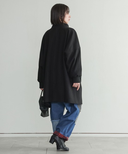 n'OrLABEL(ノアールレーベル)の「『ドルマンスリーブコート』(その他アウター・レディース・チャコールグレー/ブラック・FREE)」の22枚目の写真