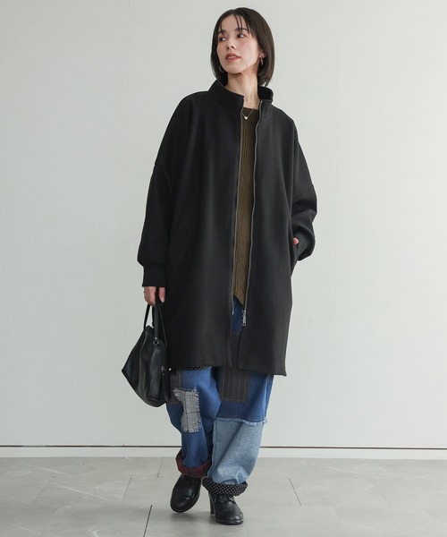 n'OrLABEL(ノアールレーベル)の「『ドルマンスリーブコート』(その他アウター・レディース・チャコールグレー/ブラック・FREE)」の20枚目の写真