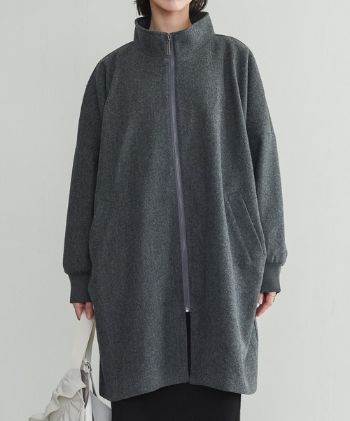 n'OrLABEL(ノアールレーベル)の「『ドルマンスリーブコート』(その他アウター・レディース・チャコールグレー/ブラック・FREE)」の3枚目の写真