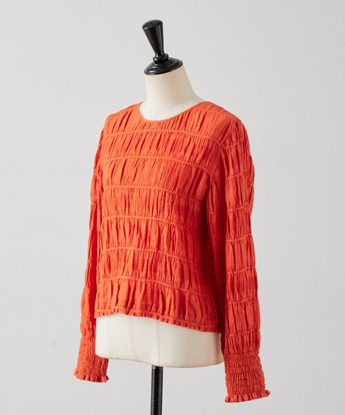 BEARDSLEY（ビアズリー）の「コットンシャーリングブラウス（シャツ/ブラウス・レディース・オレンジ・FREE）」の21枚目の写真