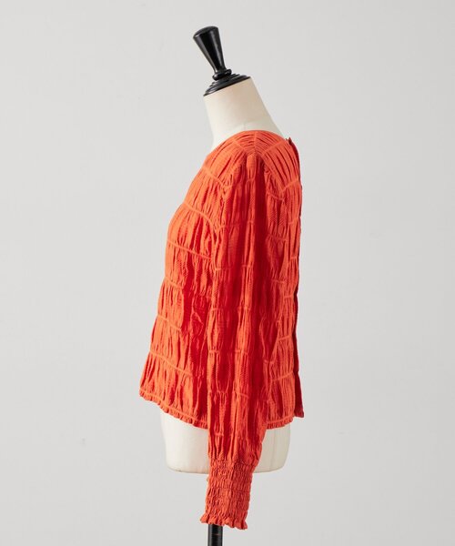 BEARDSLEY（ビアズリー）の「コットンシャーリングブラウス（シャツ/ブラウス・レディース・オレンジ・FREE）」の22枚目の写真