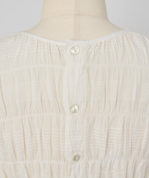 BEARDSLEY(ビアズリー)の「コットンシャーリングブラウス(シャツ/ブラウス・レディース・オレンジ/オフホワイト・FREE)」の17枚目の写真