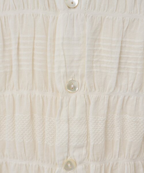 BEARDSLEY(ビアズリー)の「コットンシャーリングブラウス(シャツ/ブラウス・レディース・オレンジ/オフホワイト・FREE)」の18枚目の写真