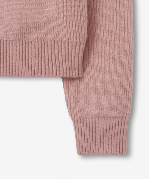 BLOND9(ブロンドナイン)の「フードリブニットハーフジップ_ライトピンク(ニット/セーター・レディース・その他・SMALL/MEDIUM)」の6枚目の写真