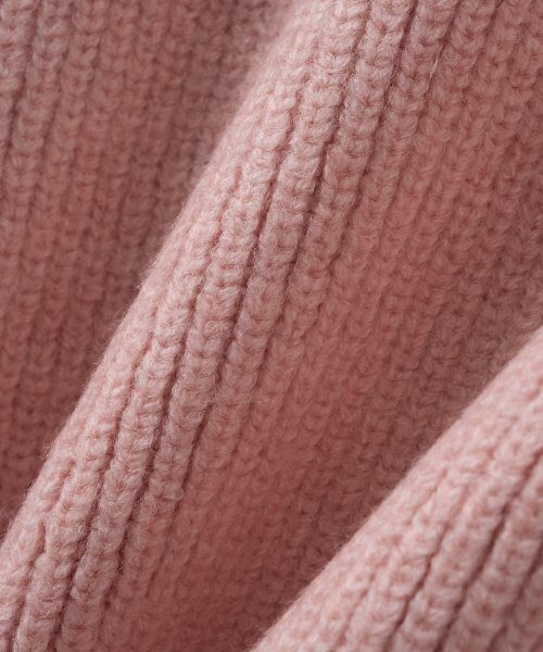BLOND9(ブロンドナイン)の「フードリブニットハーフジップ_ライトピンク(ニット/セーター・レディース・その他・SMALL/MEDIUM)」の5枚目の写真