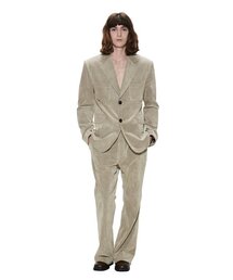 VELVET CORDUROY PANTS-KHAKI