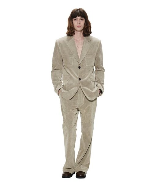 THE BALLON(ザバロン)の「VELVET CORDUROY PANTS-KHAKI(スラックス・メンズ・カーキ・LARGE/MEDIUM)」の1枚目の写真