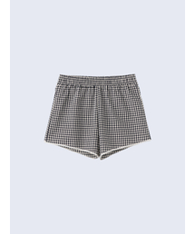 LILY HEIZE（リリーヘイズ）の「Jolly Gingham Check Shorts_BLACK（その他パンツ）」